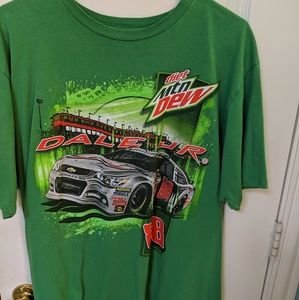 Green Dale Earnhardt Jr. Nascar Racing graphic tee